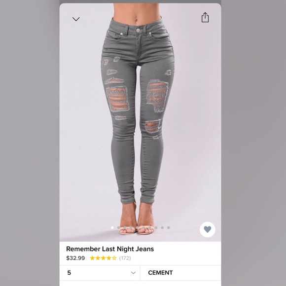 cement color jeans